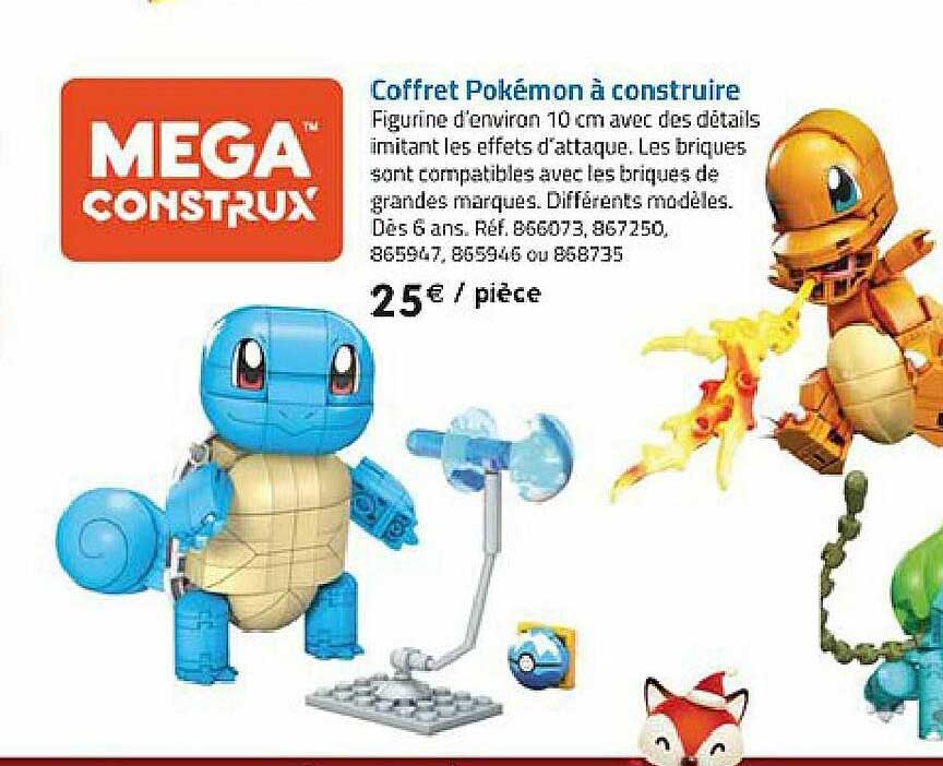 mega construx coffret pokémon à construire