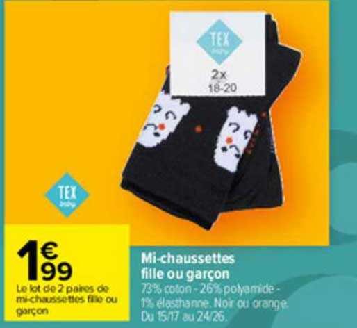 mi-chaussettes fille ou garçon