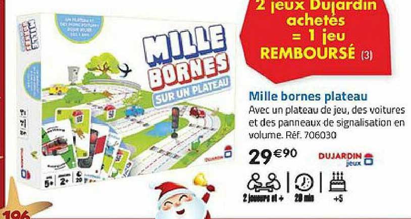 mille bornes plateau dujardin jeu