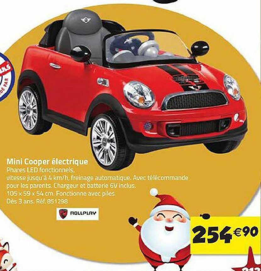 mini cooper électrique rollplay
