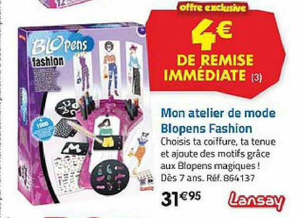 mon atelier de mode blopens fashion lansay