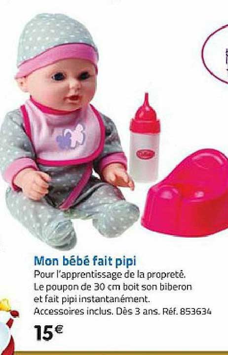 mon bébé fait pipi