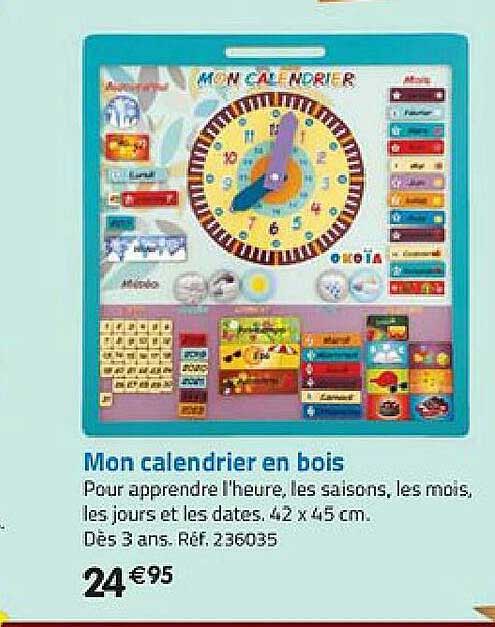 mon calendrier en bois