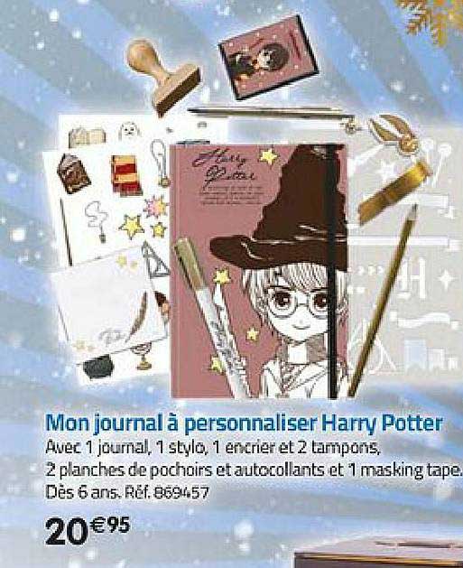 mon journal à personnaliser harry potter
