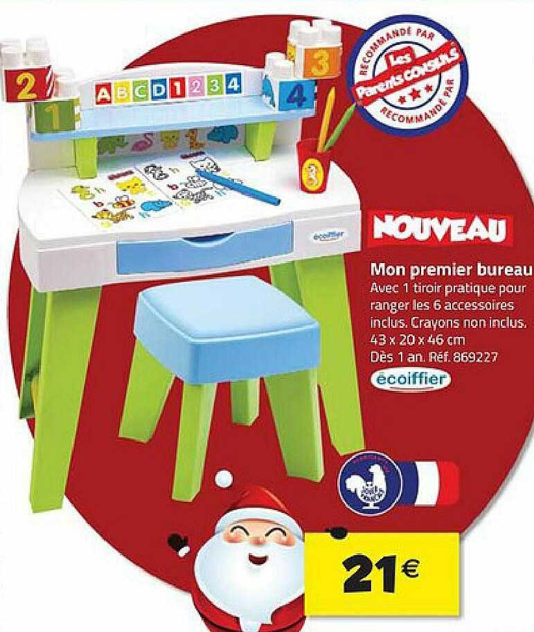 mon premier bureau ecoiffier