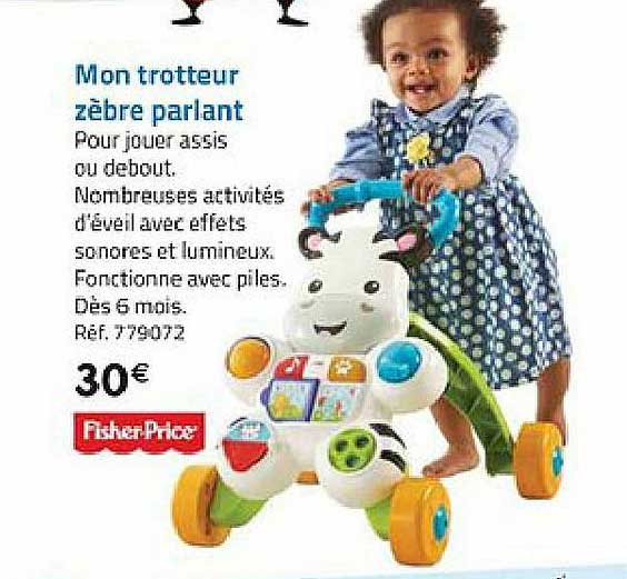 mon trotteur zèbre parlant