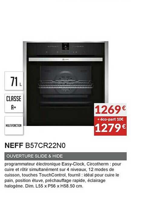 neff b57cr22n0 ouverture slide & hide