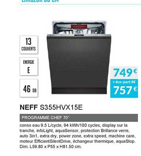 neff s355hvx15e programme chef 70°