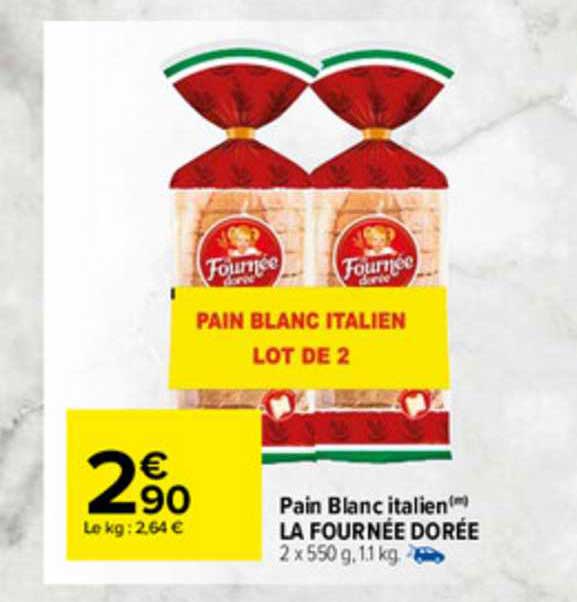 Pain Blanc Italien La Fournée Dorée