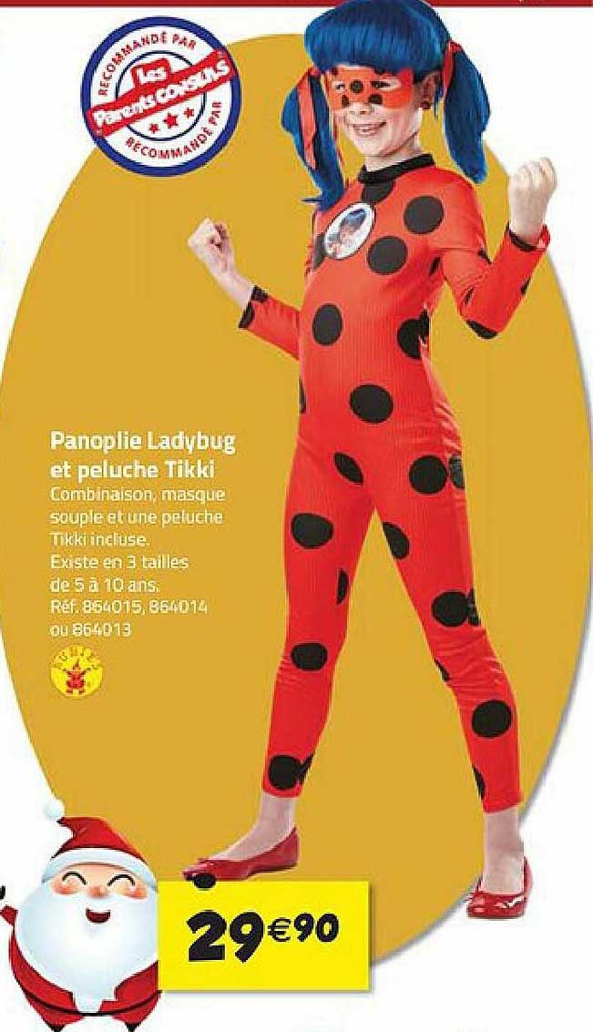 panoplie ladybug et peluche tikki