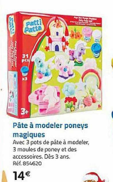 pâte à modeler poneys magiques