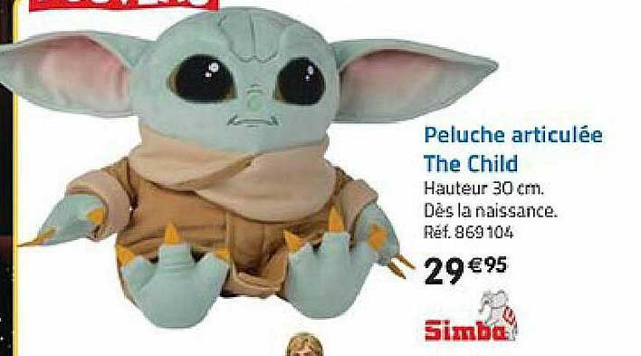 peluche articulée the child