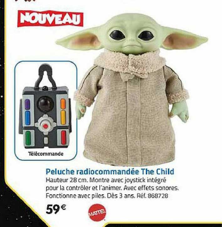peluche radiocommandée the child mattel