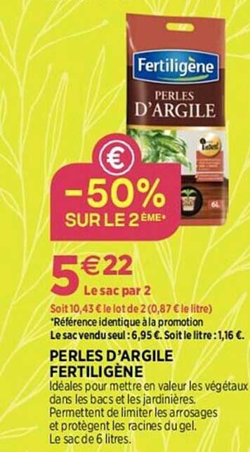 perles d'argile fertiligène