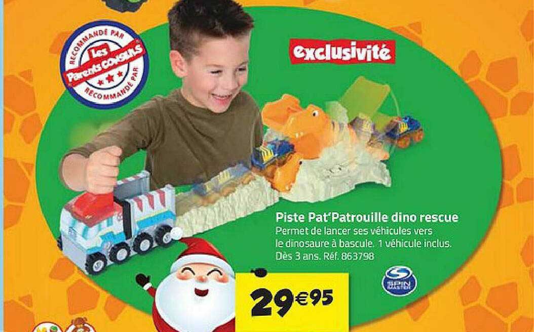 piste pat'patrouille dino rescue spin master
