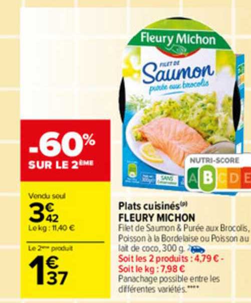 plats cuisinés fleury michon