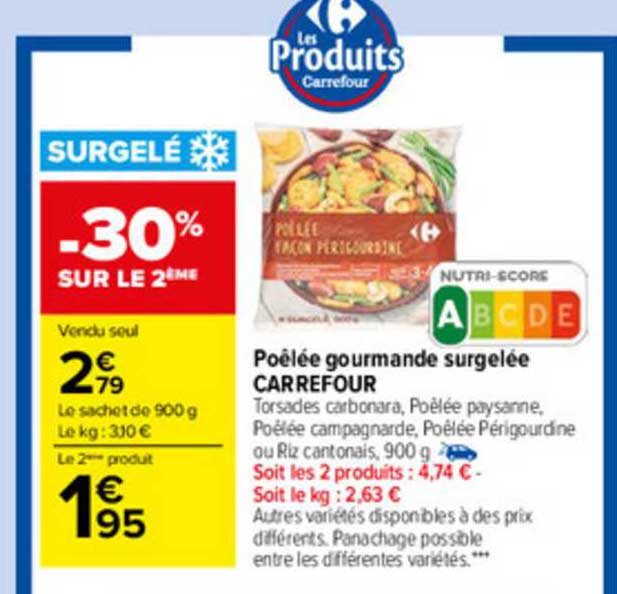Poêlée Gourmande Surgelée Carrefour