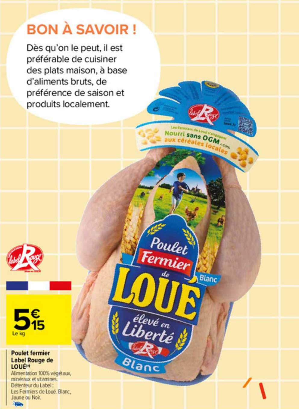 Poulet Fermier Label Rouge De Loué