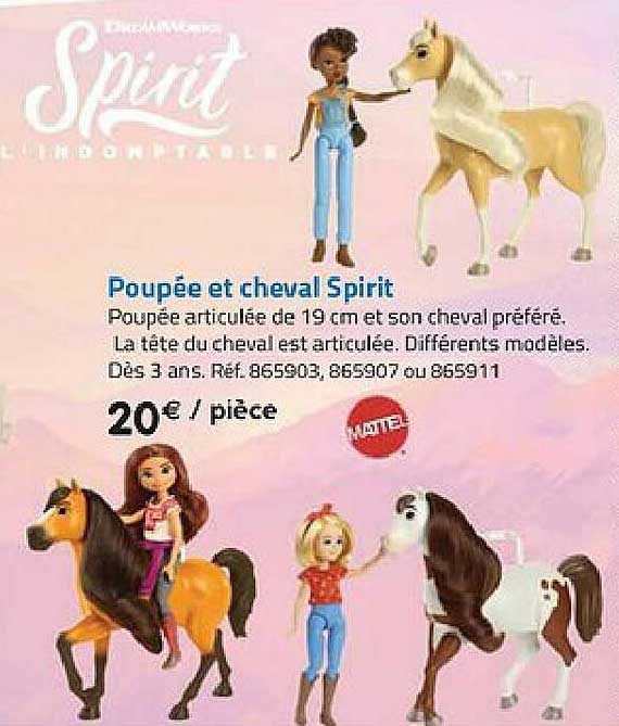 Poupée Et Cheval Spirit