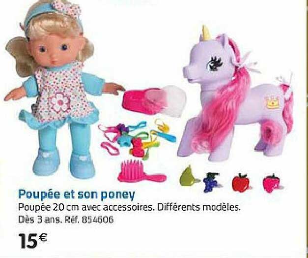 poupée et son poney