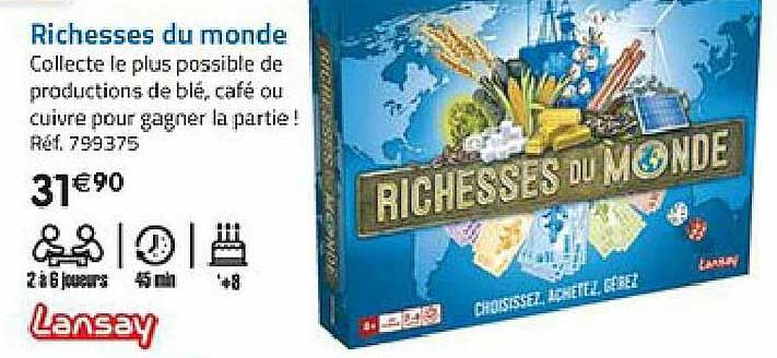 richesses du monde lansay