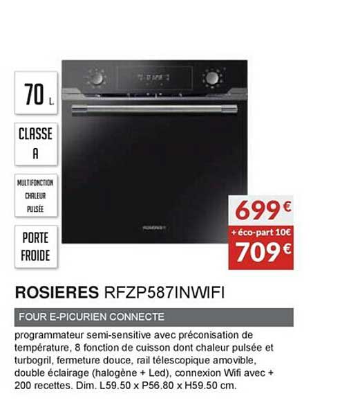 rosières rfzp587inwifi four e-picurien connecte