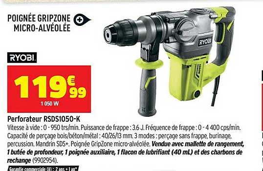 Ryobi Perforateur Rsds1050-k