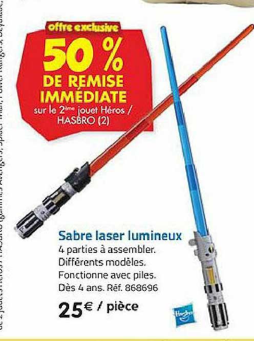 sabre laser lumineux hasbro