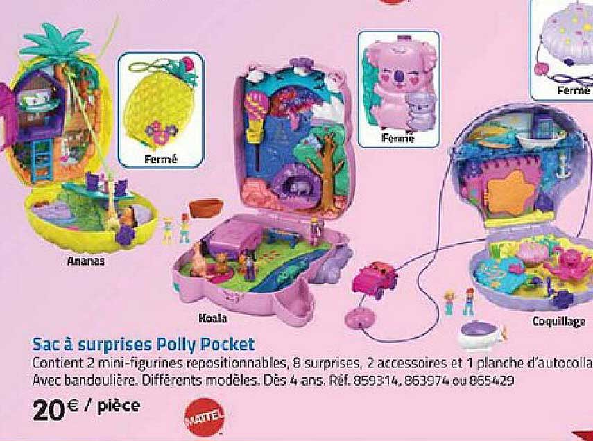 sac à surprises polly pocket mattel