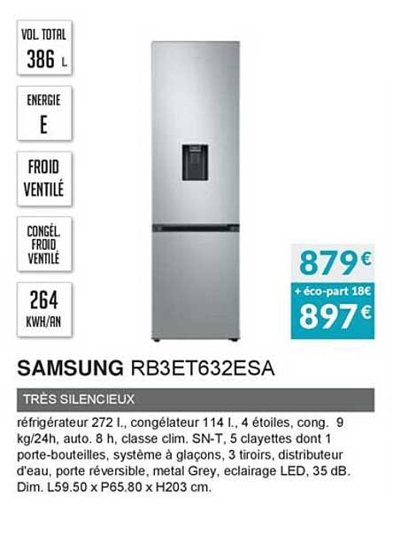 Samsung Rb3et632esa Très Silencieux