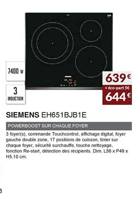 siemens eh651bjb1e powerboost sur chaque foyer