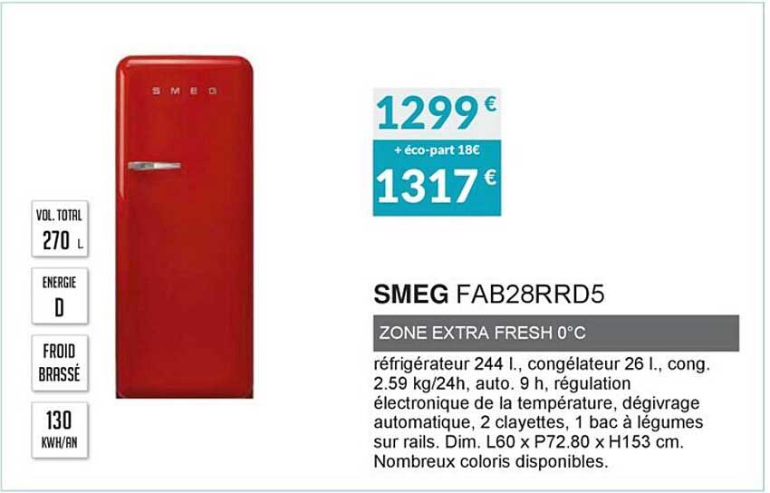 Smeg Fab28rrd5 Zone Extra Fresh 0°c