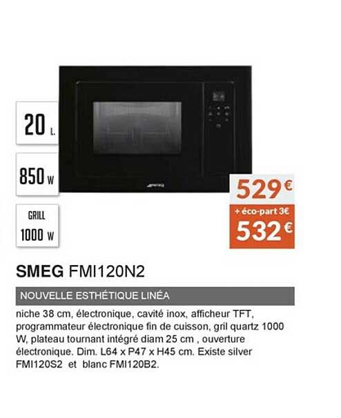 smeg fmi120n2 nouvelle esthétique linéa