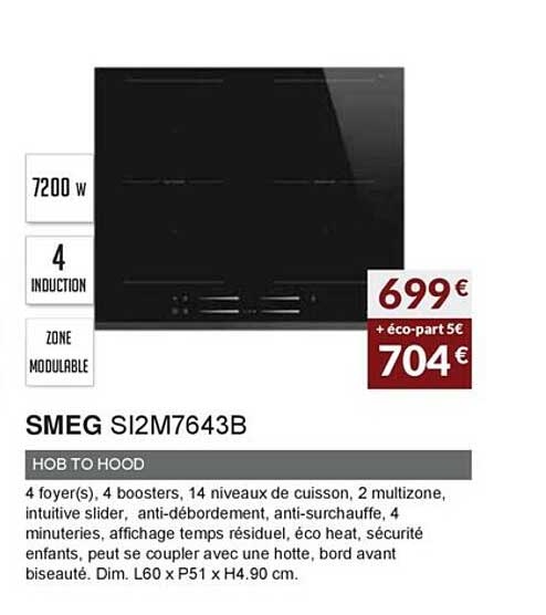 smeg si2m7643b hob to hood