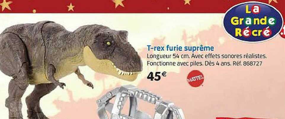 t-rex furie suprême mattel
