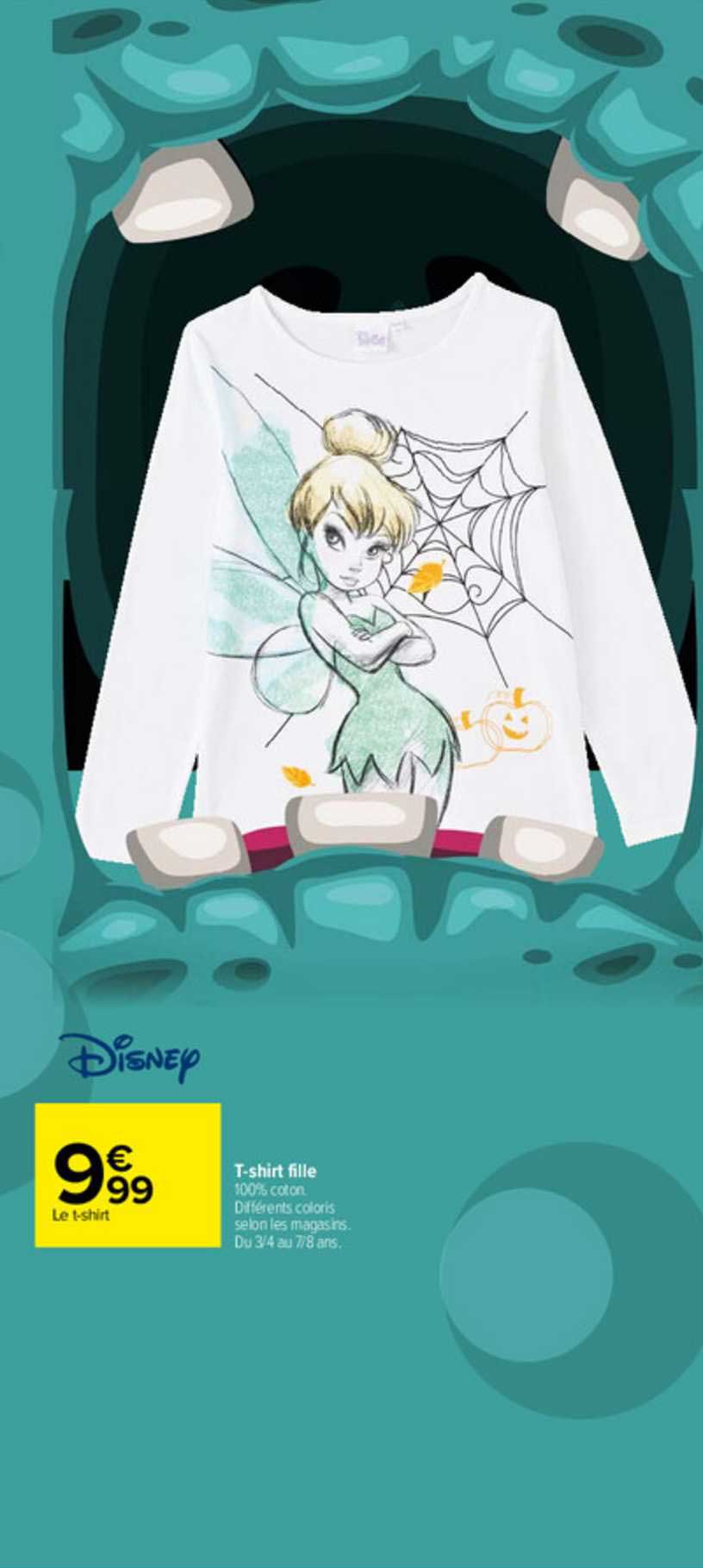 t-shirt fille disney