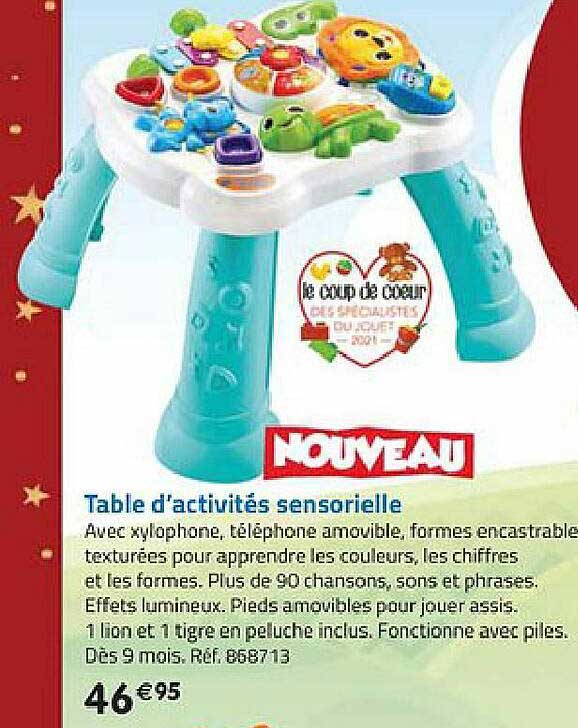 table d'activités sensorielle