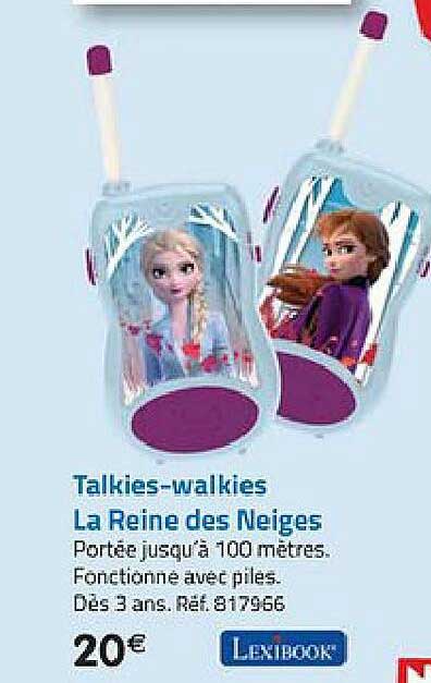 talkies-walkies la reine des neiges lexibook