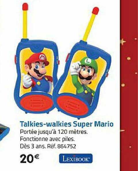talkies-walkies super mario lexibook