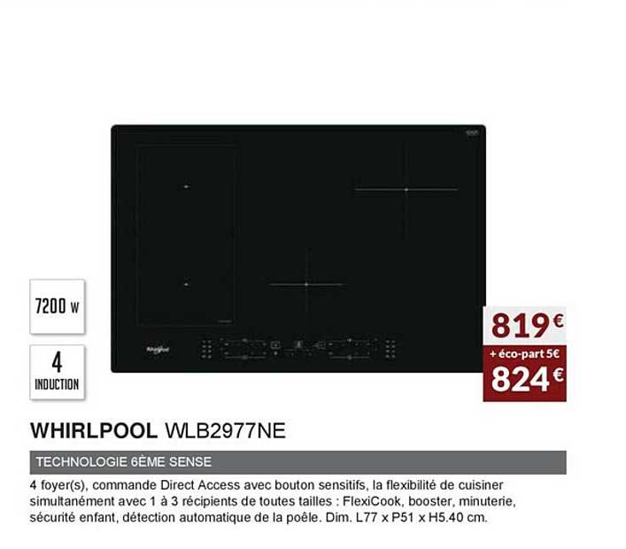 technologie 6ème sense whirlpool wlb2977ne