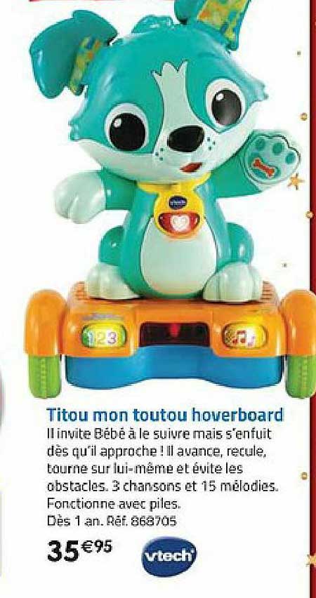 titou mon toutou hoverboard vtech