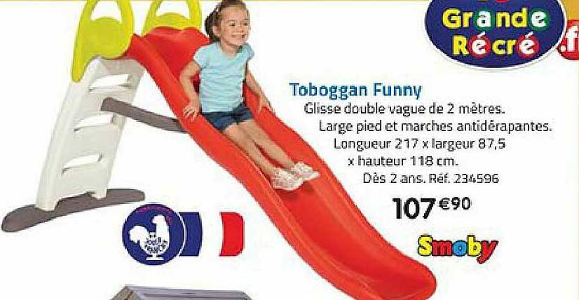 toboggan funny smoby