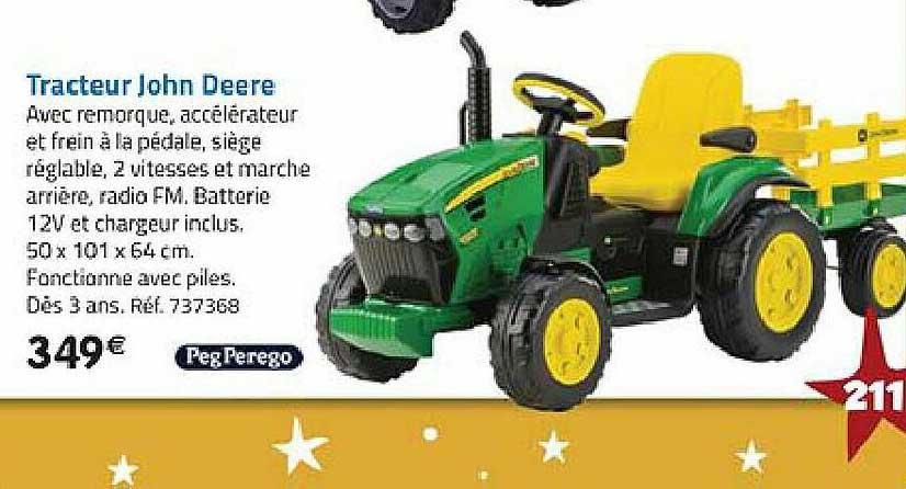 Tracteur John Deere Peg Perego