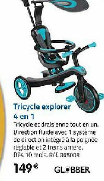 tricycle explorer 4 en 1 globber