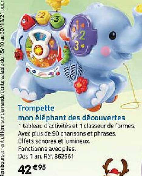 trompette mon éléphant des découvertes