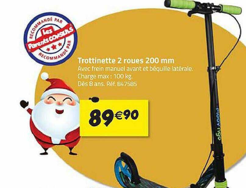 trottinette 2 roues 200mm