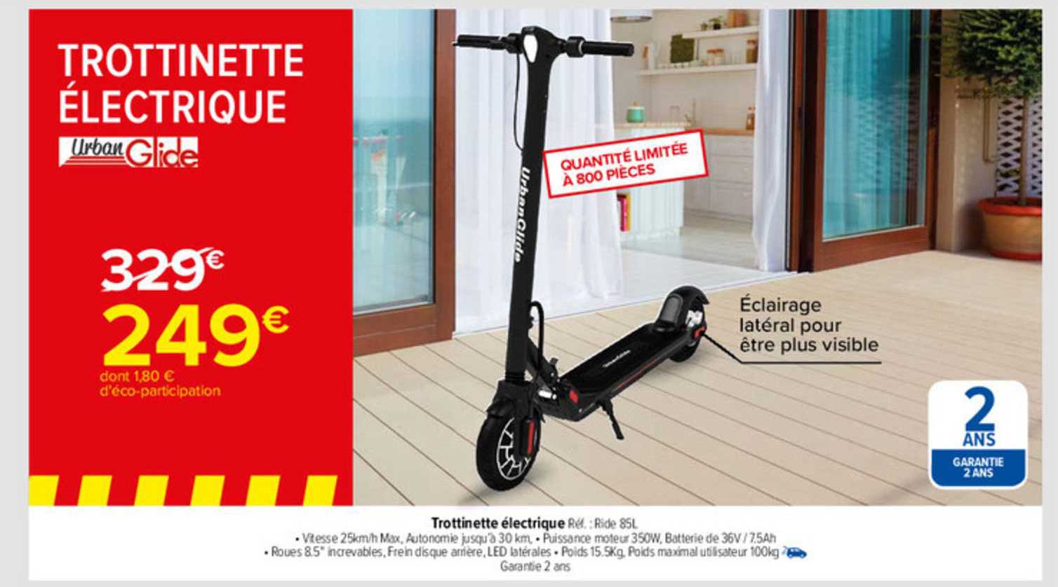 trottinette électrique urban glide