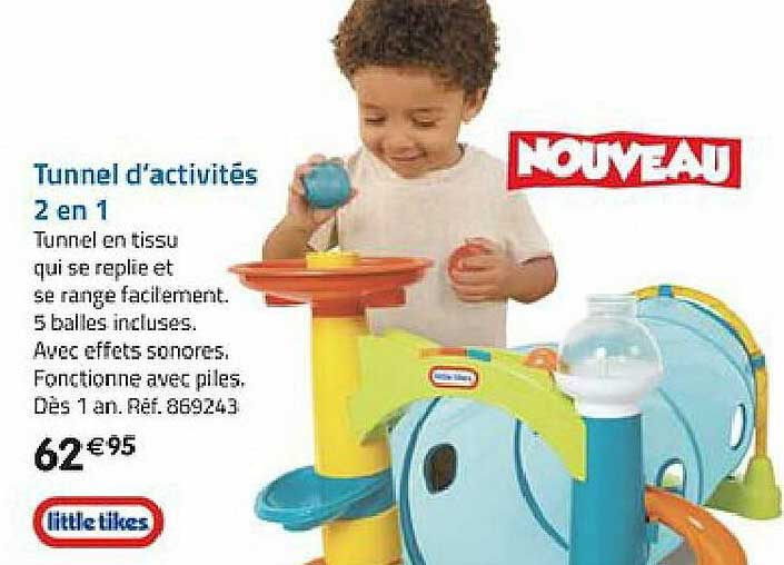 tunnel d'activités 2 en 1 little likes