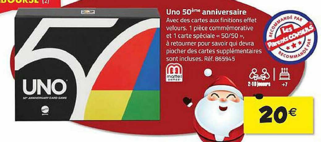 uno 50 eme anniversaire mottel games