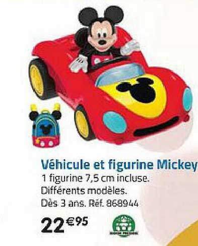 Véhicule Et Figurine Mickey
